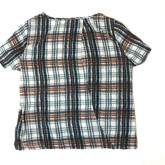 Anthropologie Maeve drapes plaid top - Picture 5 of 5